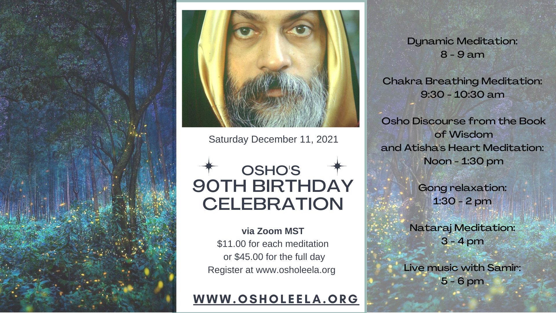 Osho's 90th Birthday celebration - Atisha's heart meditation - Osho Leela  Meditation Center