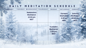 Daily Meditation Schedule for Boulder, Colorado Osho Meditations